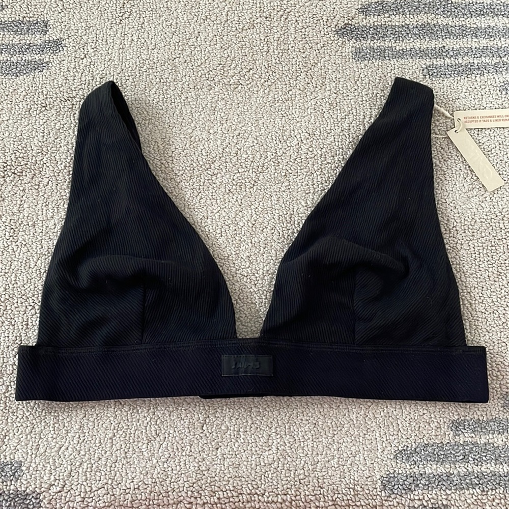 SKIMS COTTON PLUNGE BRALETTE